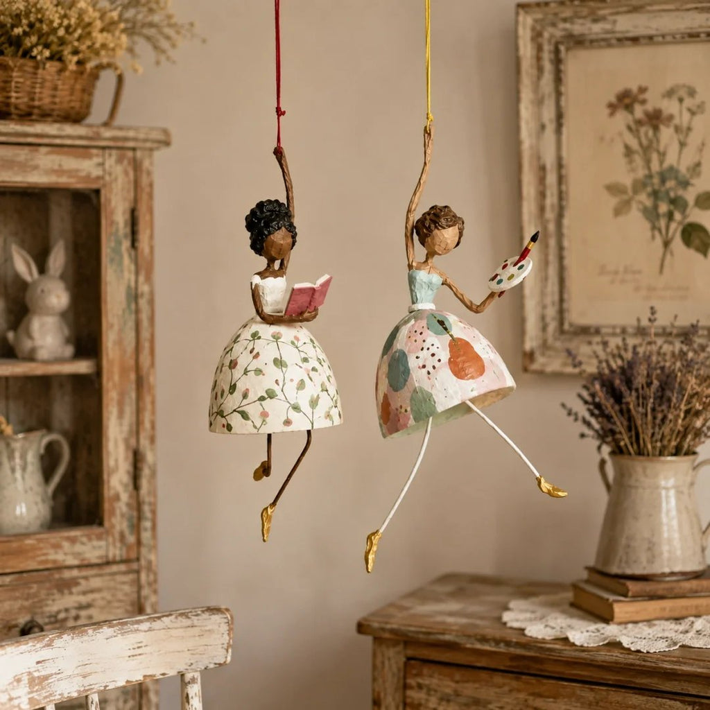 💃Last Day 49% OFF – 🌸Whimsical Dancing Lady Hanging Ornament ✨