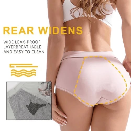 🩲 High-Waisted Leak Proof Period Panties – Absorbent, breathable & odor-control – up to 3 tampons worth of protection – comfortable for all-day wear 🩸