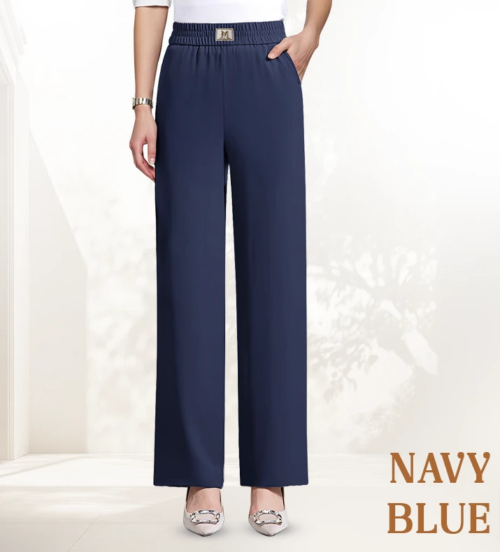 🌷LAST DAY SALE 65% OFF!!💥Women's High Waisted Wide Leg Trousers with a Flattering Drape