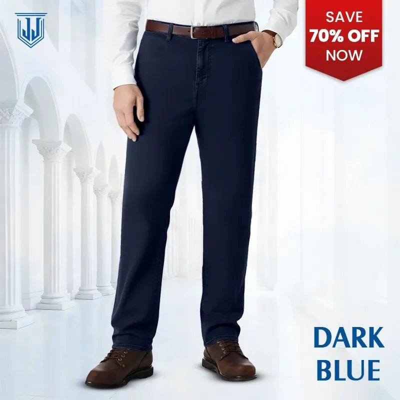 Men's Classic Straight Fit Stretch Jeans