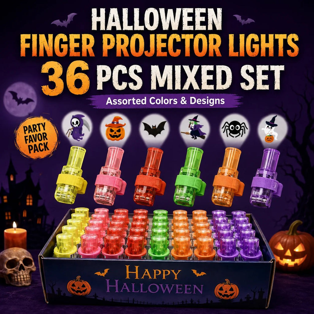 🎃Halloween Finger Projector – Mini Pattern Projector (36 pieces)