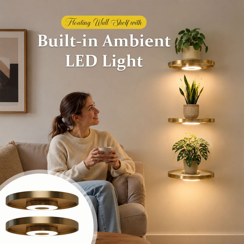 ✨Illuminated Floating Corner Shelf