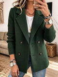 🤲LAST DAY SAVE 49% ⏰✨ Cozy Knit-Sleeve Blazer – Chic, Warm & Effortless