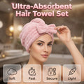 💗Most Loved💥Ultra-Absorbent Hair Towel Set