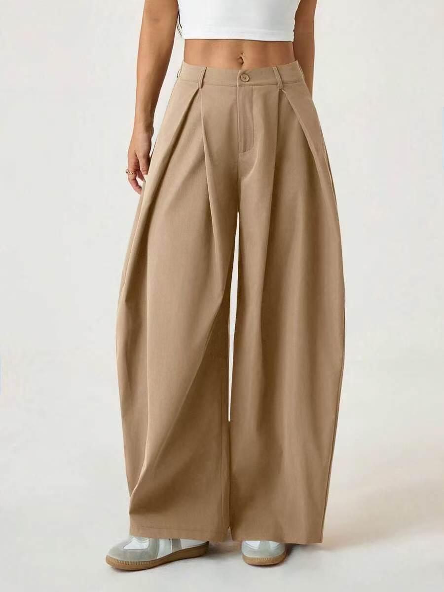 🍂 Women’s Pleated Wide-Leg Pants – Effortless Elegance & Comfortable Autumn Style
