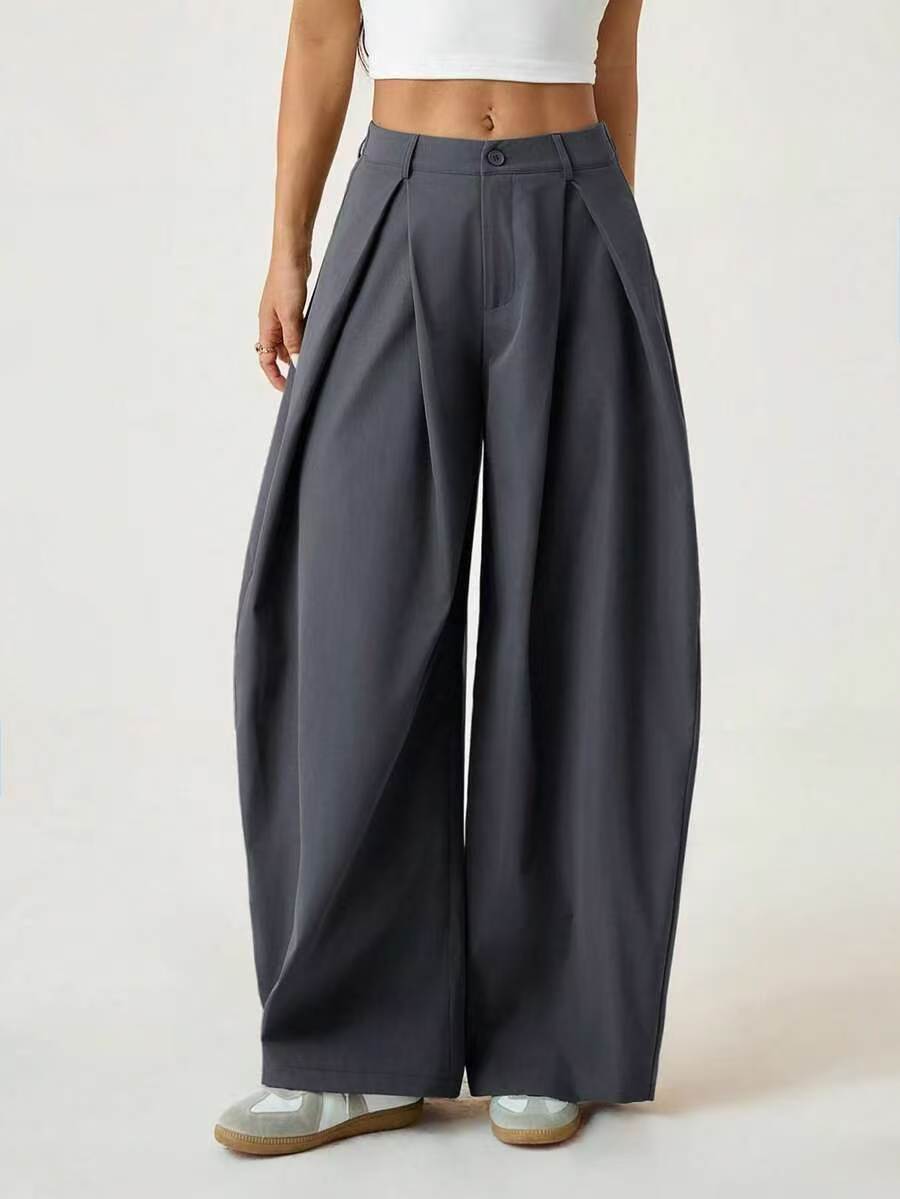 🍂 Women’s Pleated Wide-Leg Pants – Effortless Elegance & Comfortable Autumn Style
