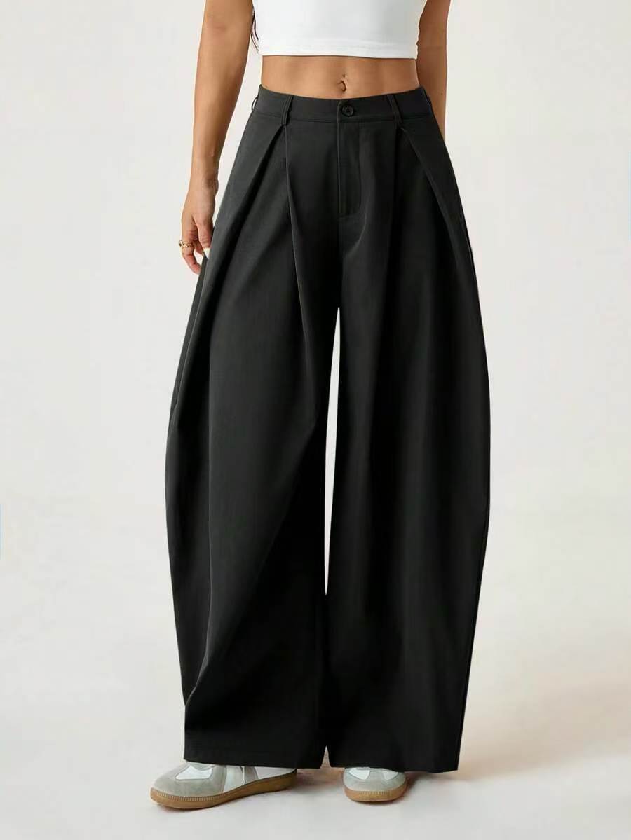 🍂 Women’s Pleated Wide-Leg Pants – Effortless Elegance & Comfortable Autumn Style