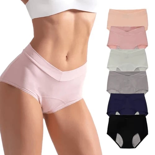 🩲 High-Waisted Leak Proof Period Panties – Absorbent, breathable & odor-control – up to 3 tampons worth of protection – comfortable for all-day wear 🩸