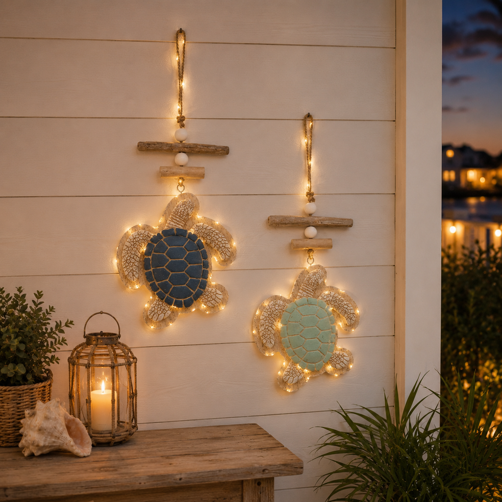 🔥Last Day 49% OFF🔥Glowing Coastal Sea Turtle Wall Art