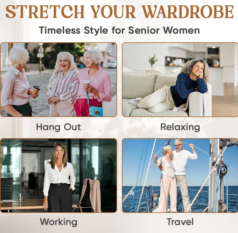 🌷LAST DAY SALE 65% OFF!!💥Women's High Waisted Wide Leg Trousers with a Flattering Drape