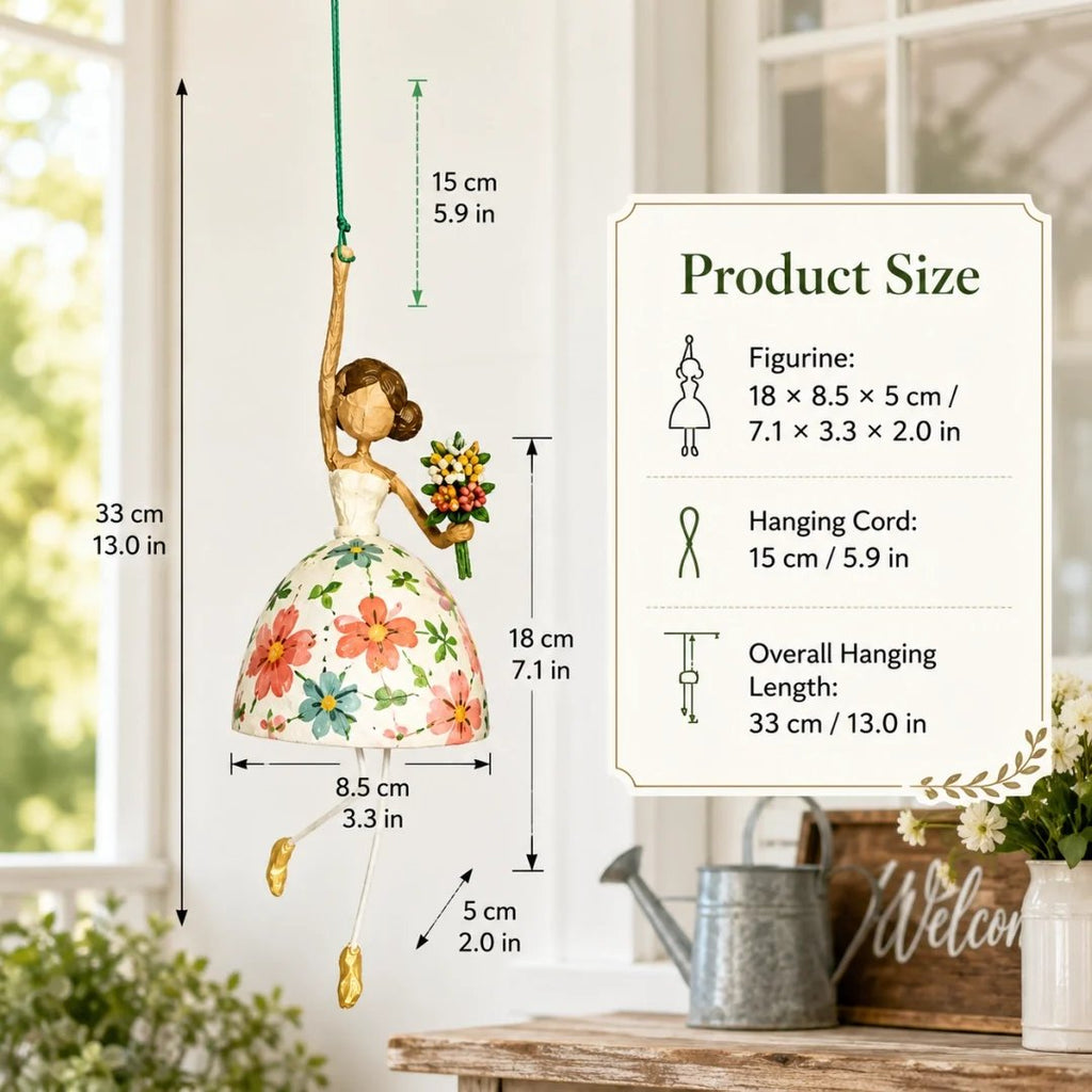 💃Last Day 49% OFF – 🌸Whimsical Dancing Lady Hanging Ornament ✨