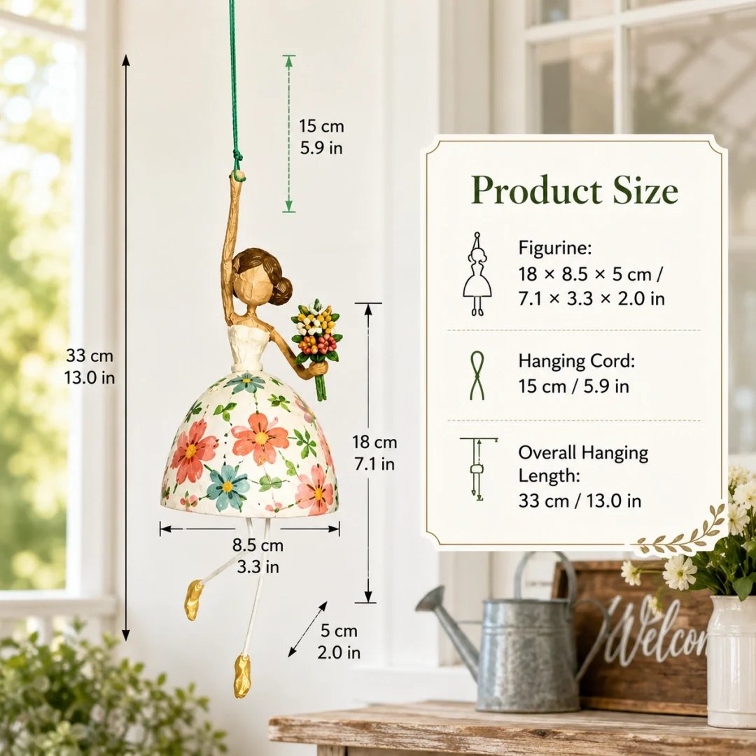💃Last Day 49% OFF – 🌸Whimsical Dancing Lady Hanging Ornament ✨