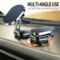 Foldable Magnetic Car Phone Holder, 360° Rotating Adjustable Dashboard Mount, Strong Magnetic Phone Stand