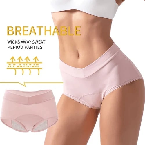 🩲 High-Waisted Leak Proof Period Panties – Absorbent, breathable & odor-control – up to 3 tampons worth of protection – comfortable for all-day wear 🩸