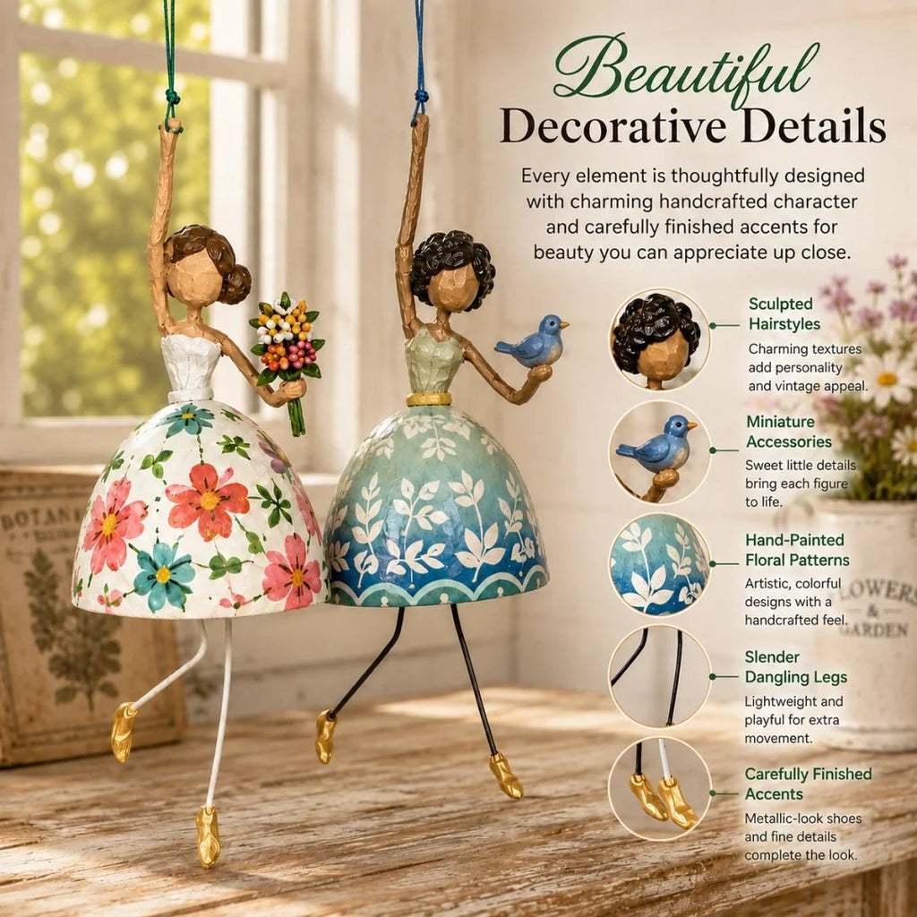 💃Last Day 49% OFF – 🌸Whimsical Dancing Lady Hanging Ornament ✨