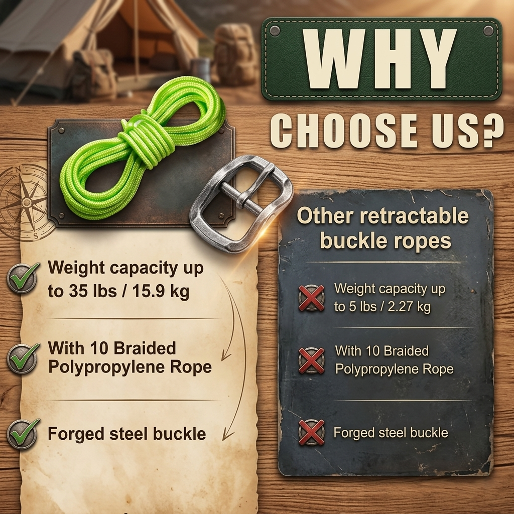 💪Retractable Buckle Rope-Adjustable Ropes 2026 New Rope Roller