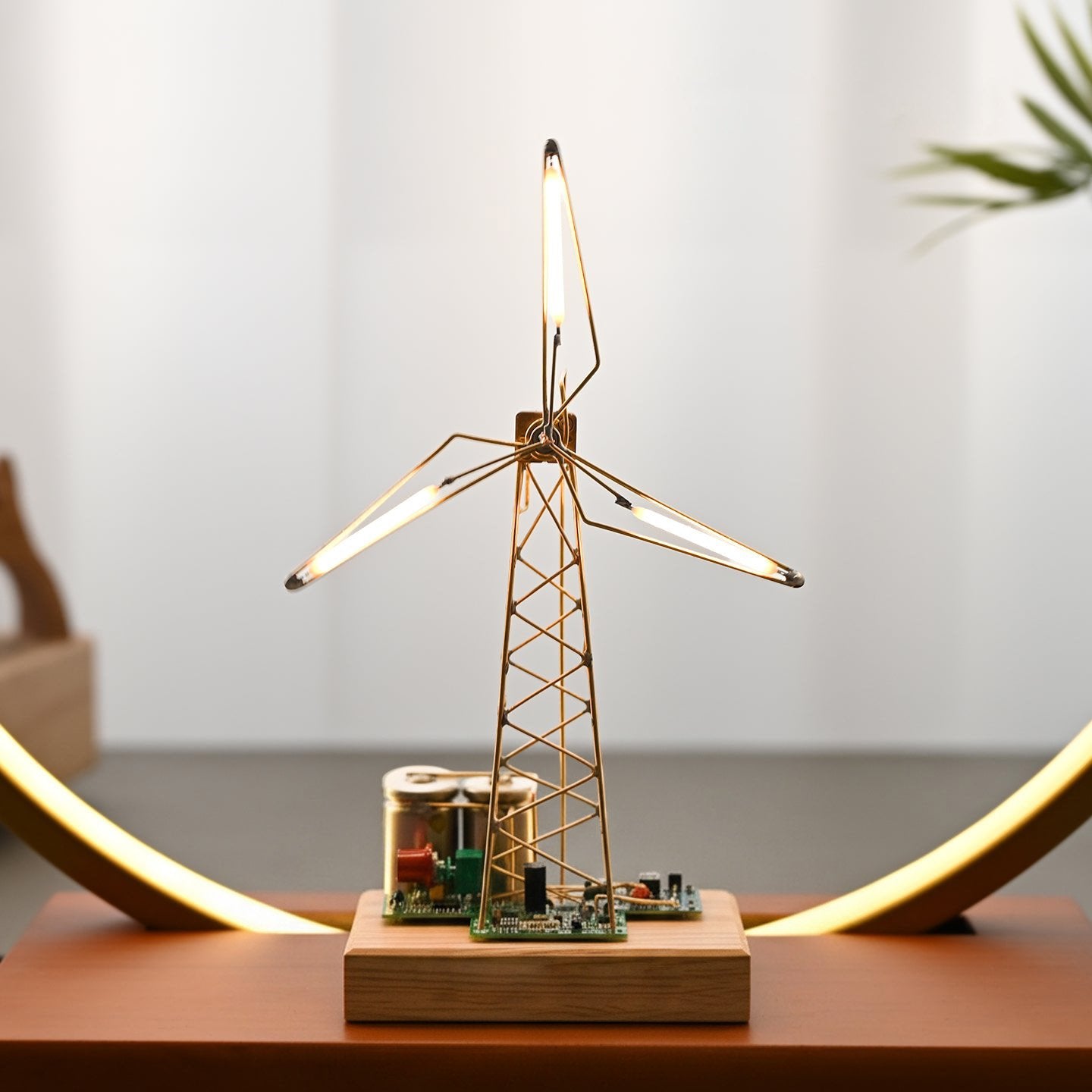 🏆Hot Sale 💡DIY Industrial Retro Windmill Lamp | Hand-Craft Your Own Warm Ambience - 33-Piece DIY Kit