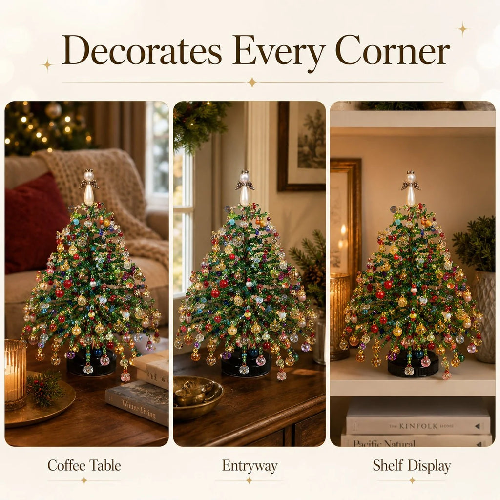 DIY Beaded Christmas Tree Kit – Sparkling Holiday Decoration