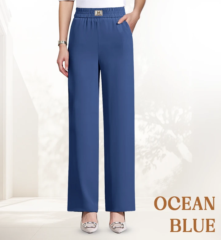 🌷LAST DAY SALE 65% OFF!!💥Women's High Waisted Wide Leg Trousers with a Flattering Drape