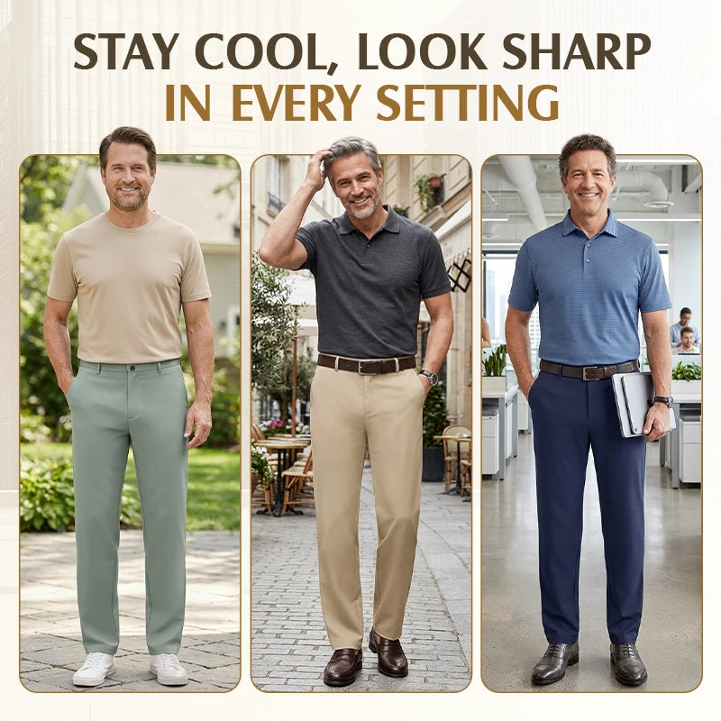 Men's High Stretch Straight Fit Pants