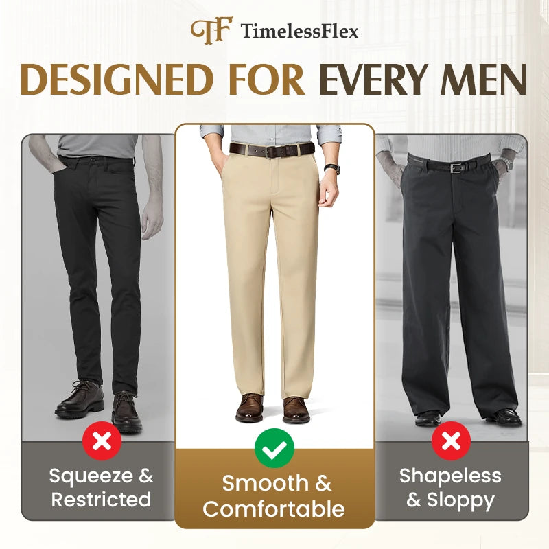 Men's High Stretch Straight Fit Pants