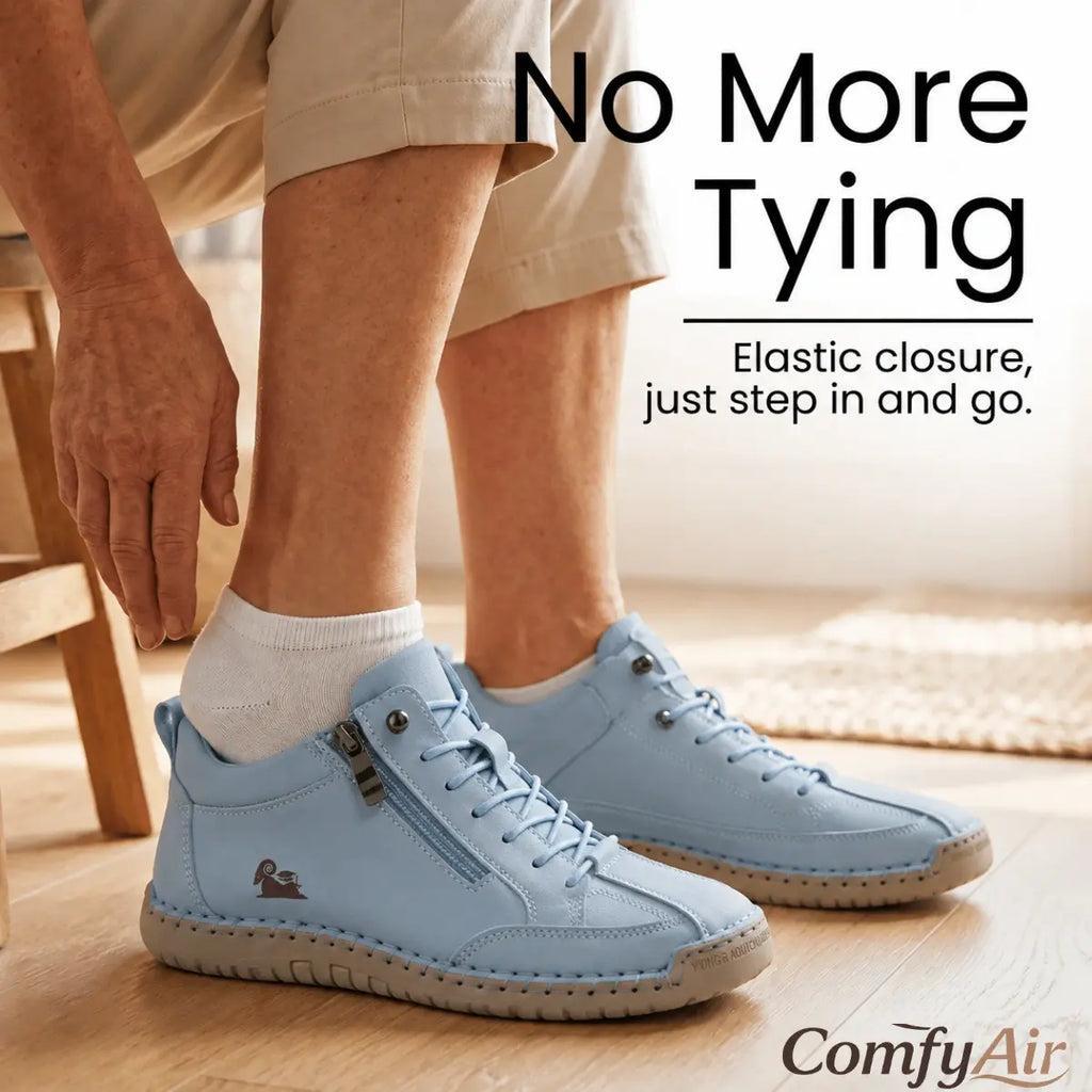 Comfortable Zipper Hand-Stitched Slip-On Shoes