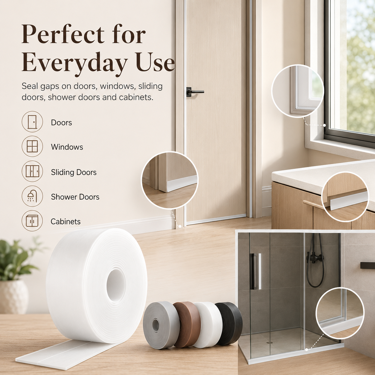 Self Adhesive Door Weather Stripping Seal