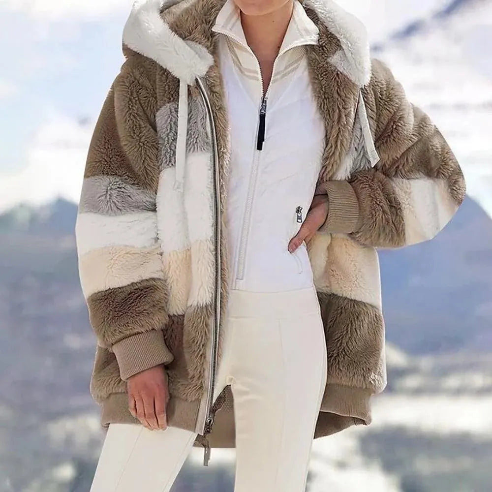 📢📢50% OFF!!!🎉✨Contrasting plush padded coat 🔥 Limited-time discount