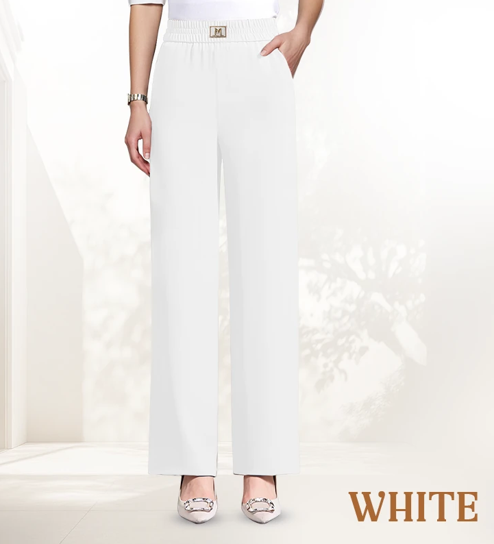 🌷LAST DAY SALE 65% OFF!!💥Women's High Waisted Wide Leg Trousers with a Flattering Drape