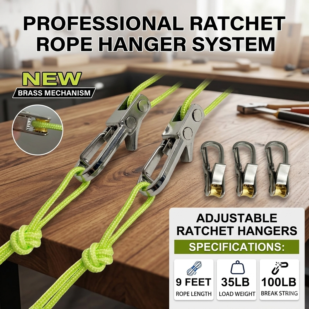 💪Retractable Buckle Rope-Adjustable Ropes 2026 New Rope Roller