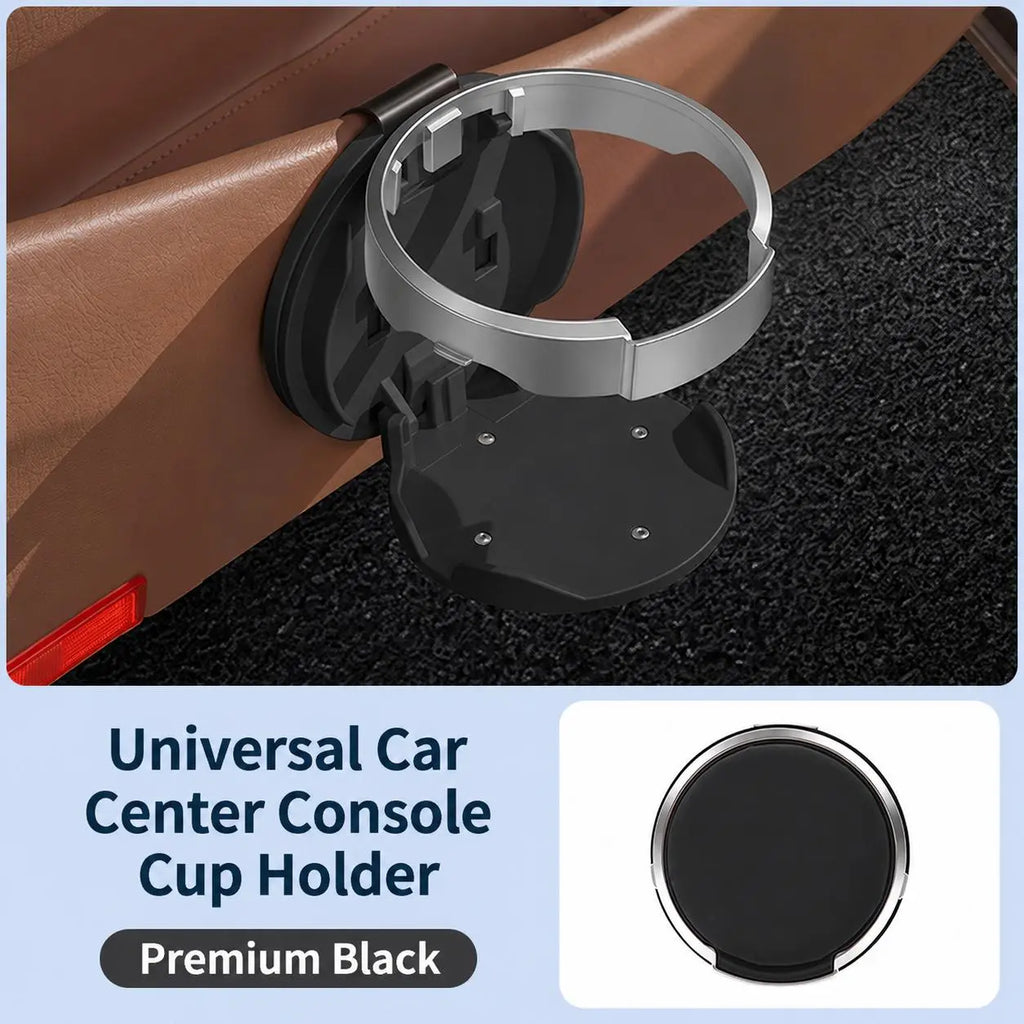 Foldable Hook-On Car Cup Holder – Chestnut Brown