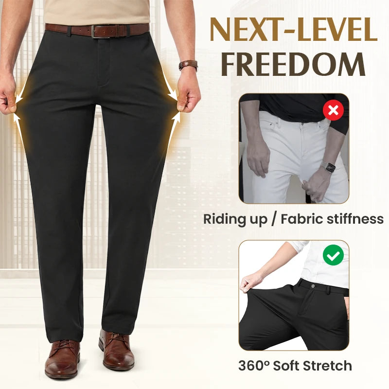 Men's High Stretch Straight Fit Pants