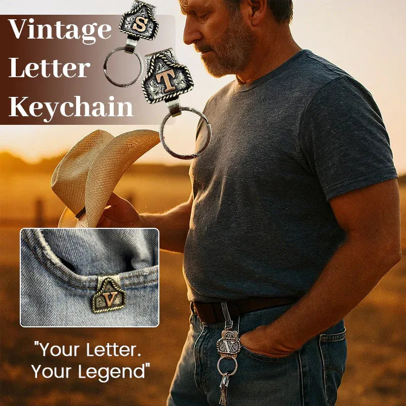 💥Handmade Cow Tag Belt  Key Holder with Custom Initial.