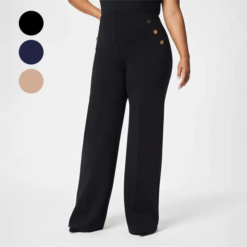 🍂High-waisted wide-leg trousers