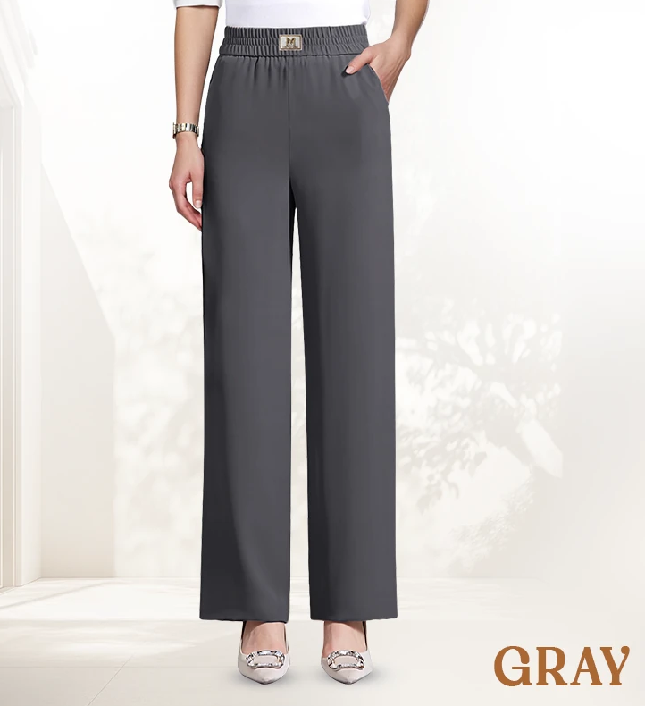 🌷LAST DAY SALE 65% OFF!!💥Women's High Waisted Wide Leg Trousers with a Flattering Drape