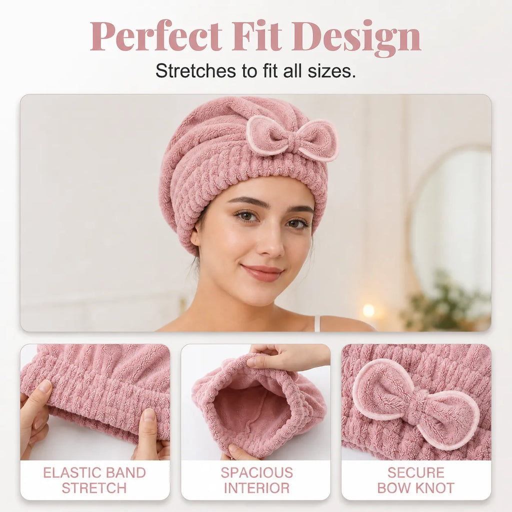 💗Most Loved💥Ultra-Absorbent Hair Towel Set