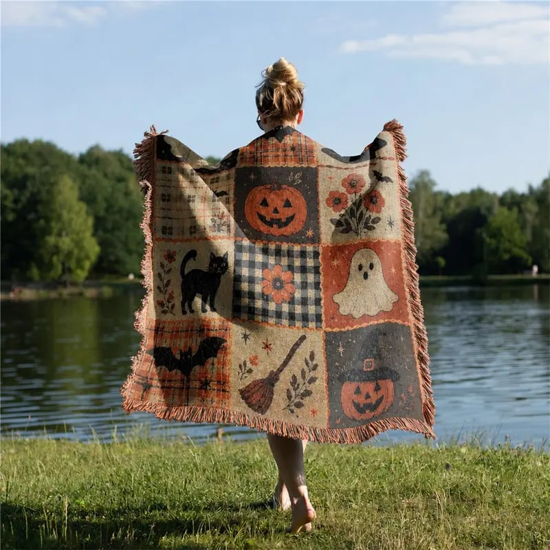 Halloween Patchwork Blanket – Cozy Fall Decor To Transform Your Home For Halloween