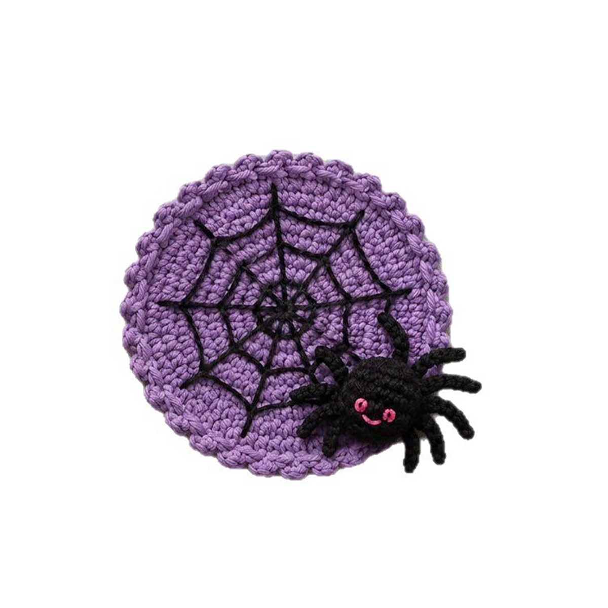 🕷️ 100% Hand-Crocheted Spider Web Coaster🧶