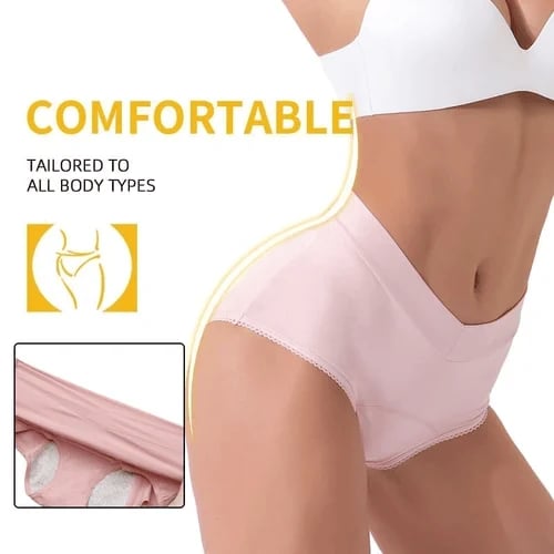 🩲 High-Waisted Leak Proof Period Panties – Absorbent, breathable & odor-control – up to 3 tampons worth of protection – comfortable for all-day wear 🩸