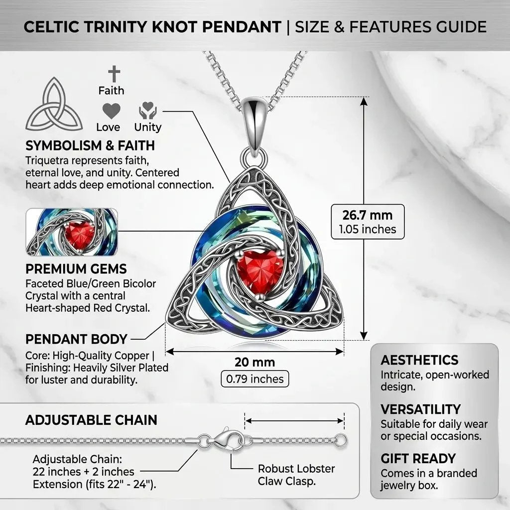 ♾️💖Birthstone Celtic Knot Necklace for Women