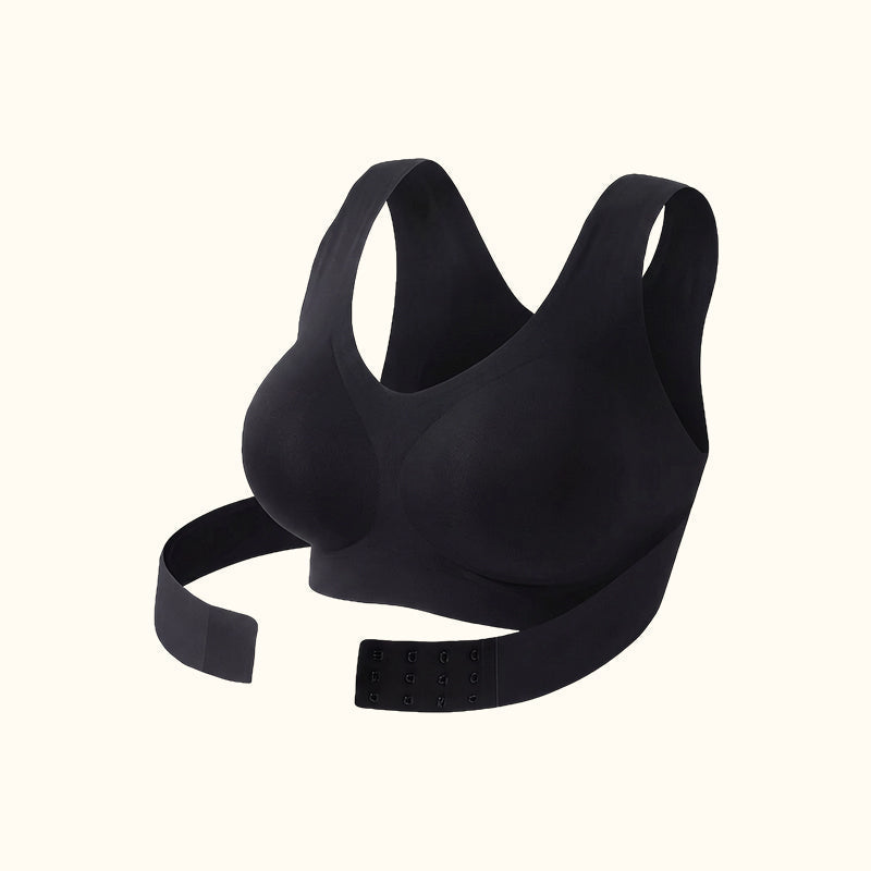 🧘 Women’s Posture Correcting Back-Smoothing Sports Bra: Wireless Support & Front Closure! ✨
