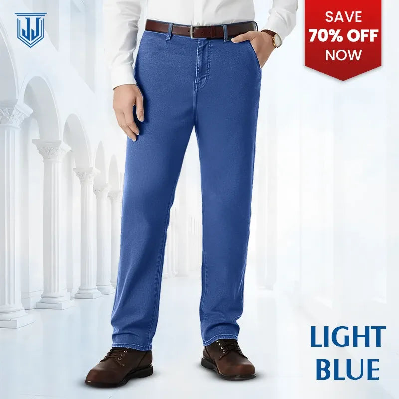 Men's Classic Straight Fit Stretch Jeans