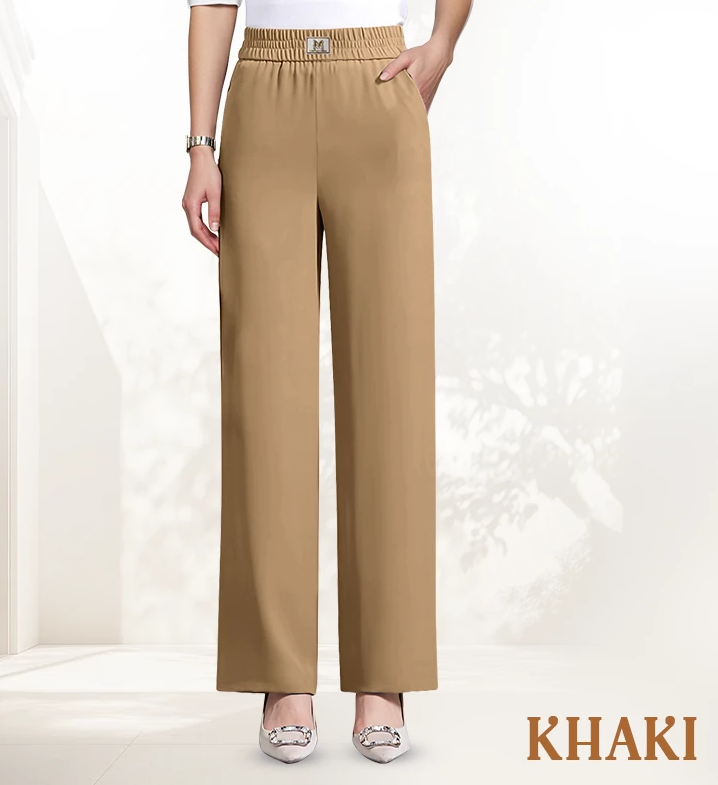 🌷LAST DAY SALE 65% OFF!!💥Women's High Waisted Wide Leg Trousers with a Flattering Drape
