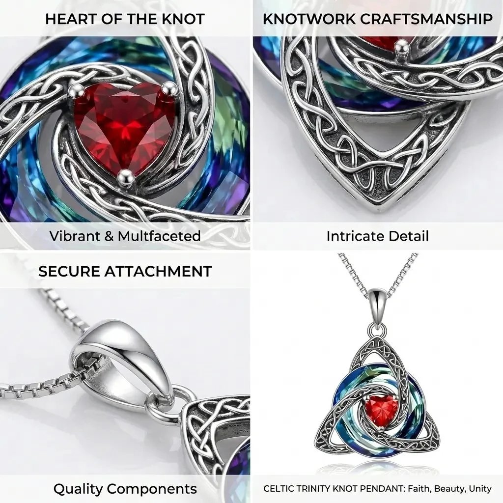 ♾️💖Birthstone Celtic Knot Necklace for Women