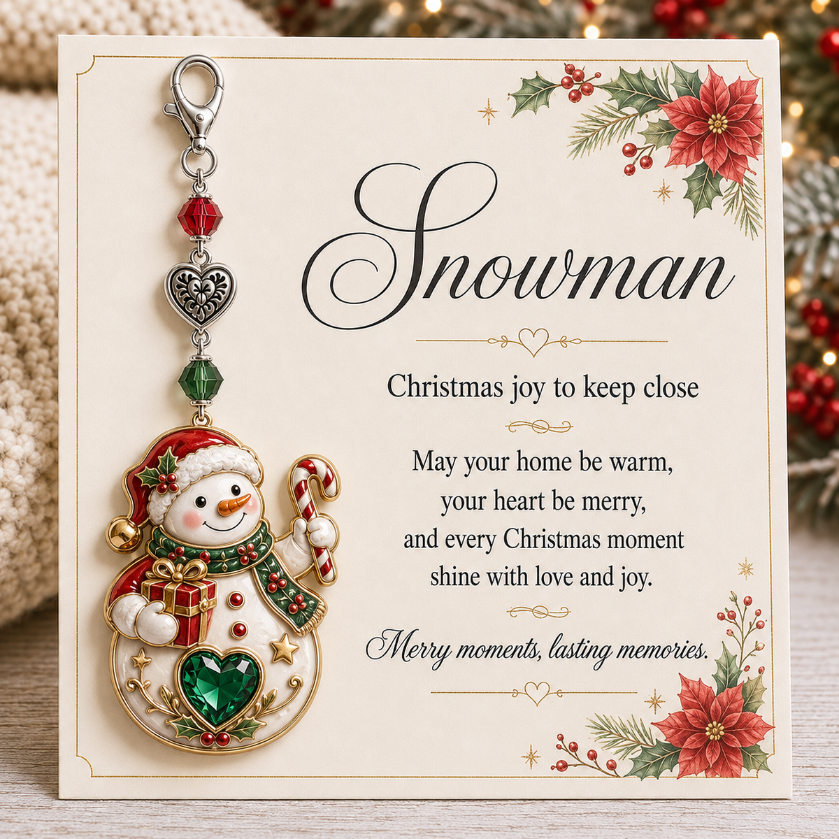 🎅Christmas Early Discount 49% Off 🎄Christmas Keepsake Keychain Card&Pocket Hug✨