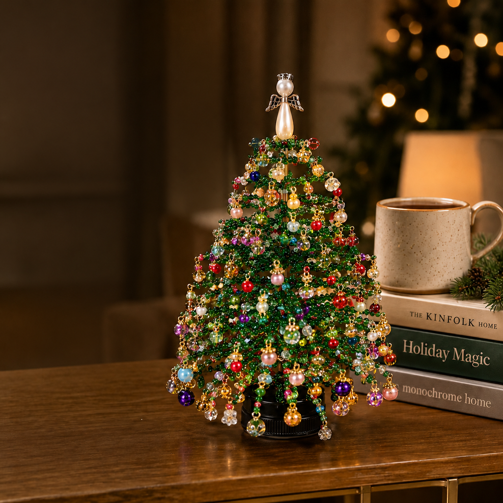 DIY Beaded Christmas Tree Kit – Sparkling Holiday Decoration