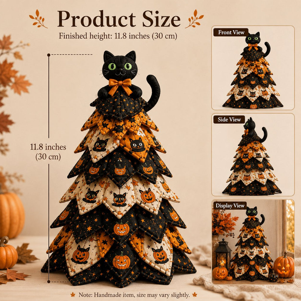 DIY Halloween Quilted Fabric Tree Kit