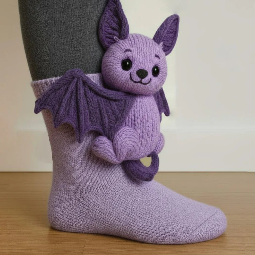🎄🎅Simulation handgestrickte Tiersocken – warm, geeignet für zu Hause