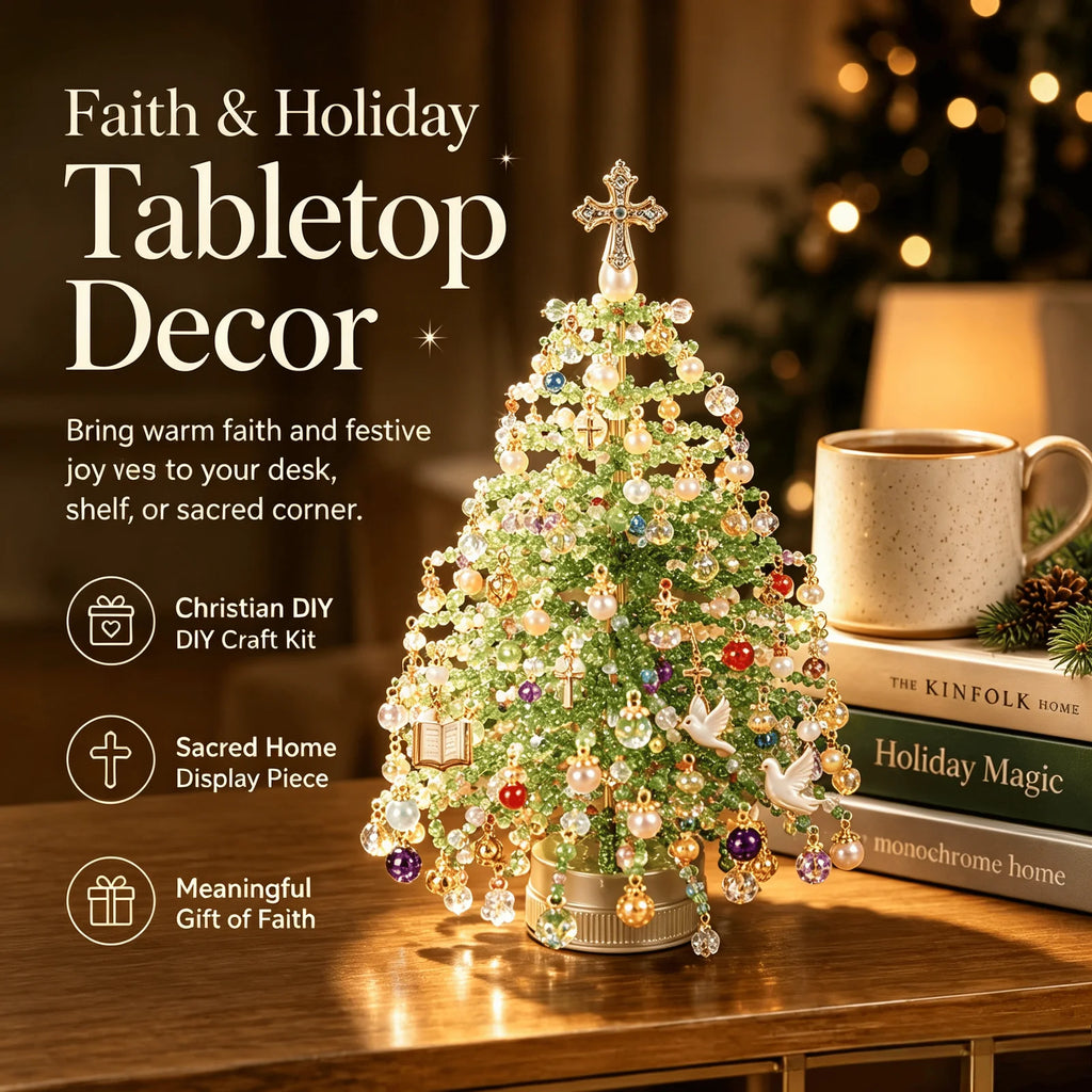 DIY Beaded Christmas Tree Kit – Sparkling Holiday Decoration