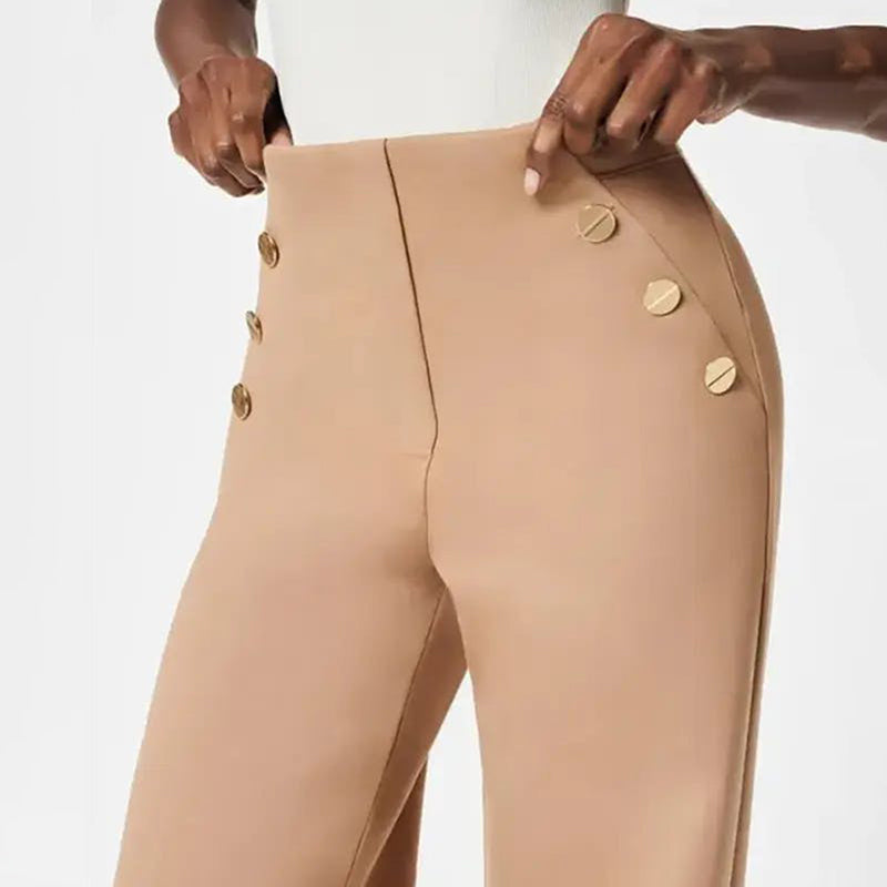 🍂High-waisted wide-leg trousers
